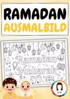Vorschau - Arbeitsblätter - Fastenmonat Ramadan | Doodle Ausmalbild | Sketch - Deckblatt