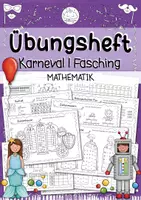 Vorschau - Arbeitsblätter - Karneval & Fasching I Übungsheft I Mathe & Deutsch I Klasse 1 - Seite 1