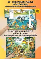 Vorschau - Spiele - Zahlen-Puzzle Tiere 1–1000 – Legespiel zum Zählen lernen für Kindergarten & Vorschule - Seite 2
