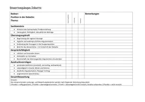 Vorschau - Klassenarbeiten - Bewertungsraster für Lehrkräfte - Debatten Klasse 8 - Seite 2