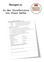 Vorschau - Arbeitsblätter - Übungen zu In der Strafkolonie von Franz Kafka - Deckblatt