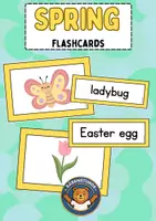 Vorschau - Bildkarten - Spring: Flashcards (Wort- und Bildkarten) (Englisch Grundschule) - Deckblatt