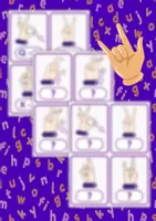 Vorschau - Fördermaterial/Inklusion - Fingeralphabet der Polnischen Gebärdensprache (PJM) – Alphabet-Bildkarten - Seite 1
