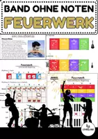 Vorschau - Arbeitsblätter - Band ohne Noten: "Feuerwerk" - Musik Jg.5-10 - Deckblatt