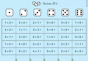 Vorschau - Spiele - Würfeln - Schneiden - Rechnen - Zahlenraum bis 10 - Seite 3