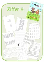 Vorschau - Arbeitsblätter - Ziffer 4 - strukturiert & übersichtlich - Deckblatt