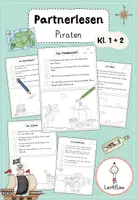 Vorschau - Arbeitsblätter - Piraten: Lesen, Lesespur, Zuhören | Materialpaket Kl. 1 + 2 - Seite 1