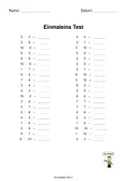 Vorschau - Arbeitsblätter - 20 Einmaleins-Tests mit Lösungen – Tempotraining & Lernzielkontrolle (Kl. 2-4) - Seite 3