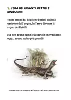 anteprima - Materiale di supporto/inclusione - STORIA :DAI RETTILI AI DINOSAURI (classe III) - Pagina 1