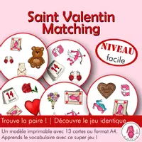 Aperçu - Jeux - Jeu Dobble • Jeu d’association SAINT VALENTIN Dobble • Niveau facile - Page de couverture