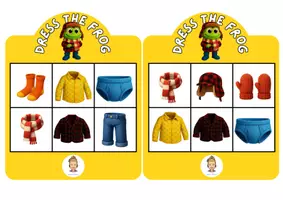 Vista previa - Juegos / Gamificación - DRESS THE FROG STORYTIME BINGO - página 1