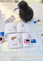 Aperçu - Jeux - Little Kiwi's counting book - nombres et Nouvelle-Zélande en anglais - Page de couverture