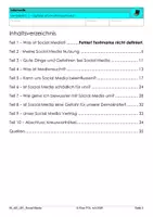 Vorschau - Stundenentwürfe - Social Media - Umfangreiches Workbook - Seite 1