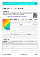 Vorschau - Stundenentwürfe - Social Media - Umfangreiches Workbook - Seite 2