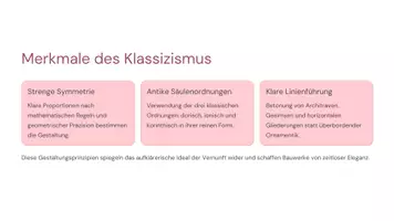 Vorschau - Präsentationen/Tafelbilder - Architekturkonzeptionen: Klassizismus und Postmoderne - Zwei Epochen, zwei Weltbilder - Seite 3