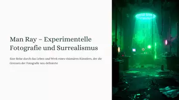 Vorschau - Präsentationen/Tafelbilder - Man Ray – Experimentelle Fotografie und Surrealismus | Präsentation - Deckblatt