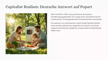 Vorschau - Präsentationen/Tafelbilder - Gerhard Richter und Deutsche Pop Art (1960s) | Unterrichtspräsentation zur Fotomalerei, Popart und Capitalist Realism - Seite 2