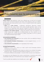 Aperçu - Préparation de séance / Séance complète - Crime scenes - 5e - Page 1