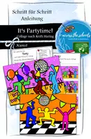 Vorschau - Mal- und Bastelvorlagen - It's Partytime! Eine Collage im Stil von Keith Haring - Deckblatt