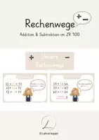 Vorschau - Präsentationen/Tafelbilder - Rechenweg (Addition & Subtraktion ZR 100) - Deckblatt