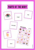 Vorschau - Spiele - Parts of the body - Living pairs + Übersicht (Memo-Spiel - Paare finden) - Deckblatt