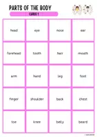 Vorschau - Spiele - Parts of the body - Living pairs + Übersicht (Memo-Spiel - Paare finden) - Seite 3