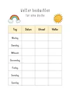 Vorschau - Arbeitsblätter - Wetterstation & Wetterbeobachtung für einen Tag/eine Woche - Seite 2