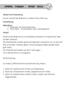 Vorschau - Arbeitsblätter - Story walk "school things" - Lesespaziergang - Englisch - differenziert - Seite 1