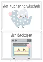 Vorschau - Fördermaterial/Inklusion - Bildkarten & Wortschatzkarten Backen | Backzutaten & Geräte - Seite 1