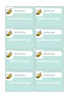 Vorschau - Spiele - Spelling bee (Unit 1) - Deckblatt