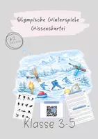 Vorschau - Arbeitsblätter - Olympische Winterspiele – Wissenskartei & Aufgaben - Deckblatt