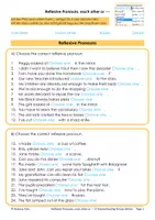 Vorschau - Arbeitsblätter - Reflexive Pronouns, each other or - interaktive Arbeitsblätter - Seite 1
