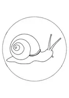Vorschau - Arbeitsblätter - runde Prickelbilder / Fensterbilder: Schnecken - Grundschule - Bastelvorlagen - Seite 2