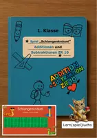 Vorschau - Spiele - Spiel "Schlangenknäuel" (Addieren/Subtrahieren ZR 10) - Deckblatt