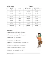Vorschau - Arbeitsblätter - At the Airport English Worksheet: Am Flughafen in Englisch - Seite 1