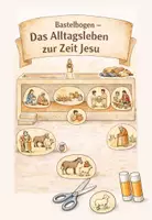 Vorschau - Mal- und Bastelvorlagen - Bastelbogen Collage - Leben zur Zeit Jesu - Deckblatt