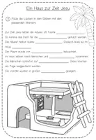 Vorschau - Arbeitsblätter - Haus zur Zeit Jesu - Lückentext mit Legematerial - Seite 3