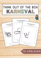 Vorschau - Arbeitsblätter - Think Outside The Box - Es ist kein... Weitermalbilder - Karneval / Fasching - Deckblatt