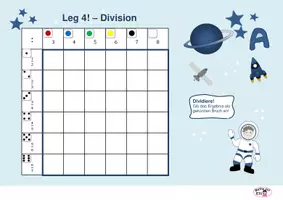 Vorschau - Spiele - Spiele "Leg 4" zur Division von Brüchen - Deckblatt