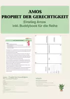 Vorschau - Stundenentwürfe - Amos - Prophet der Gerechtigkeit (Buddybook) - Deckblatt
