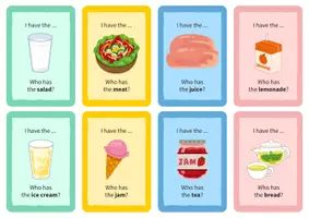 Vorschau - Spiele - Food & drink: I have... Who has...? – Lesespiel Englisch - Seite 3
