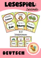 Vorschau - Spiele - wachsendes Materialpaket: Lesespiele (Deutsch, Englisch, Sachunterricht) - Deckblatt