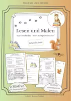 Vorschau - Arbeitsblätter - Lesen und Malen - differenziert - Mori auf Spurensuche - Deckblatt