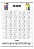 Vorschau - Spiele - Suchsel (Kinderrechte) - Seite 1