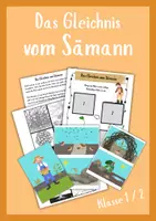 Vorschau - Stundenentwürfe - 5 Gleichnisse Jesu - Materialpaket - Klasse 1 / 2 / 3 - Seite 1