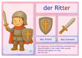 Vorschau - Stundenentwürfe - Kostüme - Legekarten in Silbenschrift - Fasching/ Karneval - Seite 1