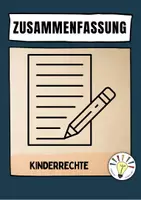 Vorschau - Merkblätter - Zusammenfassung (Kinderrechte) - Deckblatt