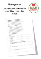 Vorschau - Arbeitsblätter - Übungen zu Vorstadtkrokodile von Max von der Grün - Deckblatt