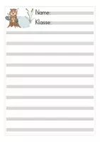 Vorschau - Arbeitsblätter - Briefpapier / Lineatur Grundschule - Biber - Seite 2