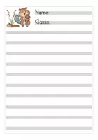 Vorschau - Arbeitsblätter - Briefpapier / Lineatur Grundschule - Biber - Seite 3